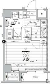 メイクスデザイン住吉3 202 間取り図