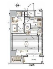 メイクスデザイン住吉3 4階 間取り図