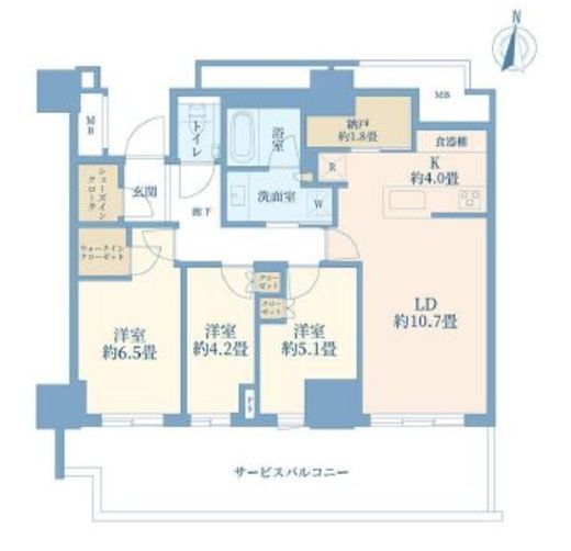 THE YOKOHAMA FRONT TOWER (ザ・ヨコハマフロントタワー) 35階 間取り図