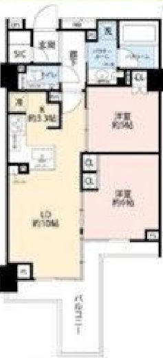 シティハウス二子玉川 3階 間取り図