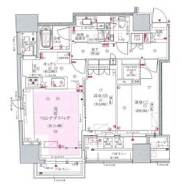 ジオグランデ白金台 6階 間取り図