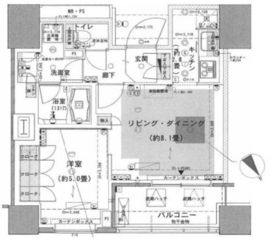 パークタワー池袋イーストプレイス 6階 間取り図