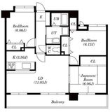 ラフィネ立川 1205 間取り図