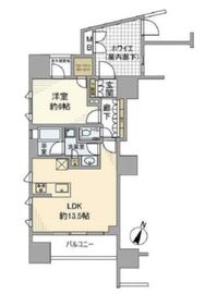 グランレ・ジェイド渋谷富ヶ谷 8階 間取り図