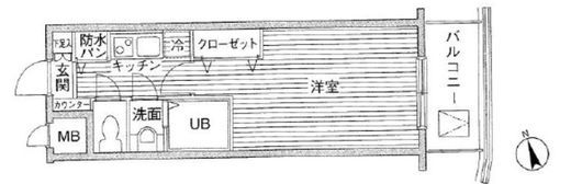 メゾン・ド・ヴィレ高輪 9階 間取り図