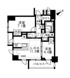 リビオレゾン南池袋 3階 間取り図