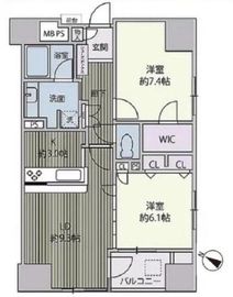 ライオンズシティ九段 5階 間取り図