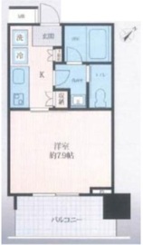 ブリリアタワー浜離宮 9階 間取り図