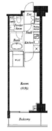 グレイスコート目黒 4階 間取り図