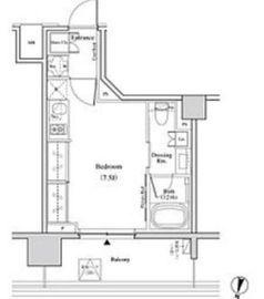 ザ・パークハビオ代々木 406 間取り図