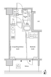 ザ・パークハビオ代々木 402 間取り図