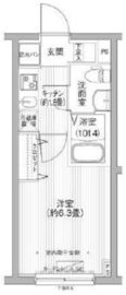 ローレル戸越 403 間取り図
