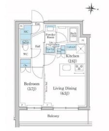 スタイリオ池上SOUTH 305 間取り図