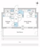 スタイリオ池上SOUTH 408 間取り図