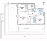 スタイリオ池上SOUTH 407 間取り図