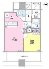 エクラスタワー武蔵小杉 15階 間取り図