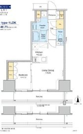 プラウドフラット四谷三丁目 1203 間取り図