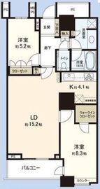 ザ・東京タワーズ ミッドタワー 44階 間取り図