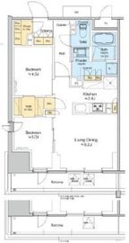 プラウドフラット四谷三丁目 1201 間取り図