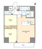クラリティア西日暮里 202 間取り図