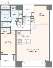 ドゥ・トゥール 42階 間取り図