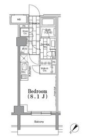 ONE ROOF FLAT TSUKISHIMA (ワンルーフフラット月島) 315 間取り図