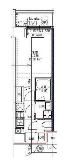 S-RESIDENCE押上パークサイド (エスレジデンス押上パークサイド) 604 間取り図