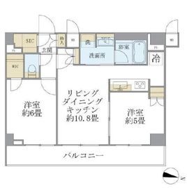 COCO-CHILL KAMEARI 505 間取り図