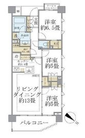 ブリリア東中野パークサイドヒルズ 7階 間取り図