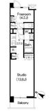 ブリリアイスト三軒茶屋アイビーテラス 403 間取り図