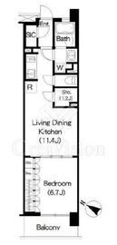 ブリリアイスト三軒茶屋アイビーテラス 304 間取り図