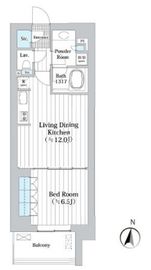 アビティグランデ砧 24階 間取り図