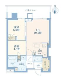 HARUMI FLAG SKYDUO PARK VILLAGE (晴海フラッグ スカイデュオ パークヴィレッジ) 48階 間取り図