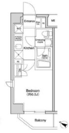 プラウドフラット森下 806 間取り図