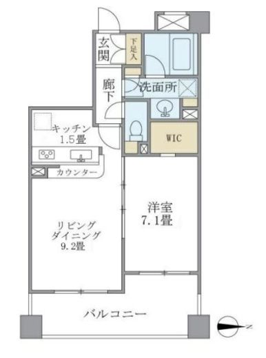 ヒルクレスト妙蓮寺 504 間取り図