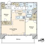 HARUMI FLAG SKYDUO SUN VILLAGE (晴海フラッグ スカイデュオ サンヴィレッジ) 40階 間取り図