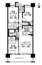 ザ・ミレナリータワーズ 9階 間取り図