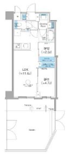 クレヴィアリグゼ西馬込 109 間取り図