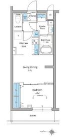 ルフォンリヴェント杉並永福 306 間取り図