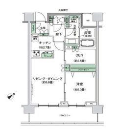 スタイリオ梶が谷 308 間取り図