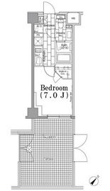 ONE ROOF FLAT TSUKISHIMA (ワンルーフフラット月島) 104 間取り図