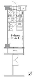 ONE ROOF FLAT TSUKISHIMA (ワンルーフフラット月島) 106 間取り図