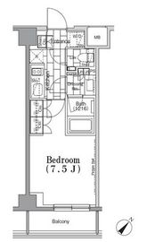 ONE ROOF FLAT TSUKISHIMA (ワンルーフフラット月島) 202 間取り図