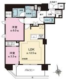 ソルティア東京王子 12階 間取り図