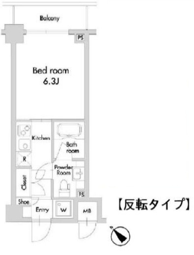 プライムアーバン田園調布南 408 間取り図