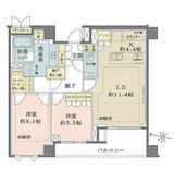 ザ・パークハウス千代田六番町 6階 間取り図