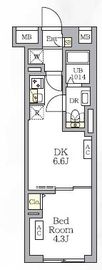 SOLASIA residence 荻窪 204 間取り図