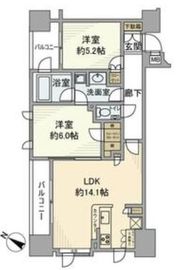 クオリア日本橋 12階 間取り図