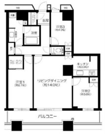 芝浦アイランド グローヴタワー 31階 間取り図