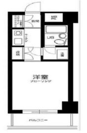 ライオンズマンション新宿東公園 5階 間取り図